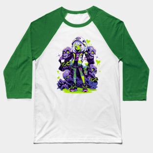 Zombie Girl Baseball T-Shirt